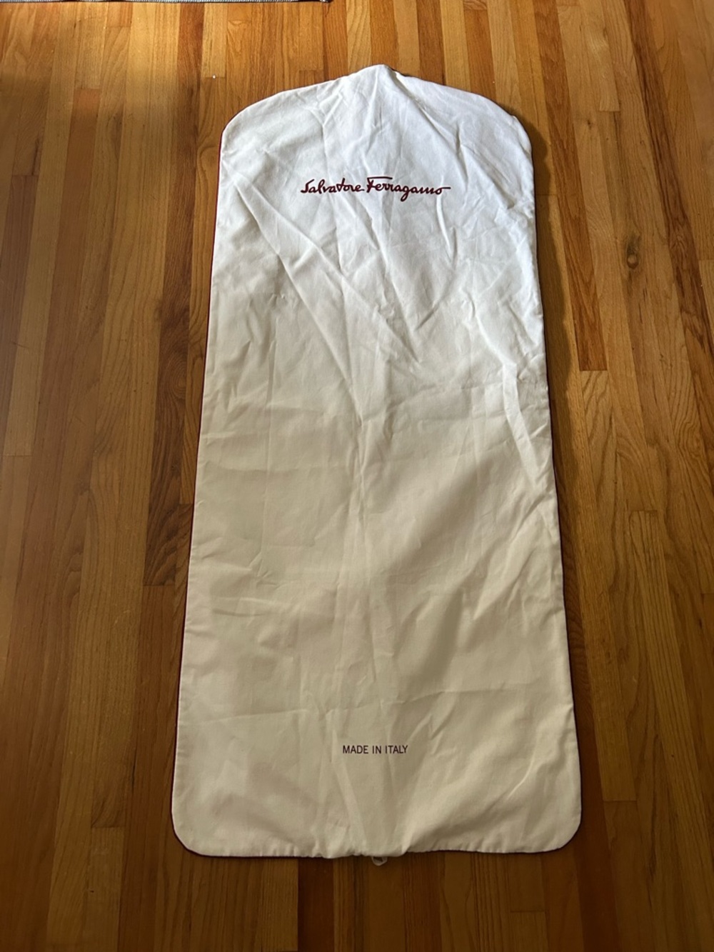 Salvatore Ferragamo White Garment Bag 58”